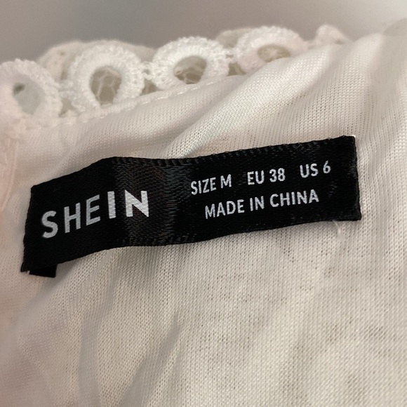 NWT SHEIN white lace dress, size M - Picture 5 of 7